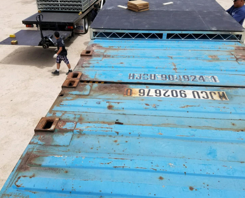ramp over container